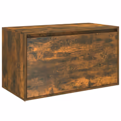 vidaXL Panca da Ingresso 80x40x45 cm Rovere Fumo in Legno Multistrato - Vista aggiuntiva 2