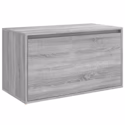 vidaXL Panca da Ingresso 80x40x45 cm Grigio Sonoma Legno Multistrato - Vista aggiuntiva 2
