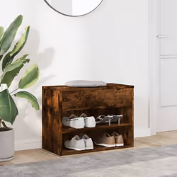 vidaXL Scarpiera Rovere Fumo 60x30x45 cm in Legno Multistrato - Vista aggiuntiva 3