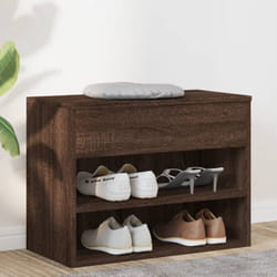 Vidaxl - Scarpiera Rovere Marrone 60x30x45 cm in Legno Multistrato