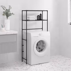Questa rastrelliera per lavatrice a 2 livelli è sicuramente la soluzione perfetta per creare uno spazio di conservazione aggi ...