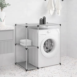 Rastrelliera per Lavatrice Grigia 87x55x90,5 cm Ferro Vidaxl 13900