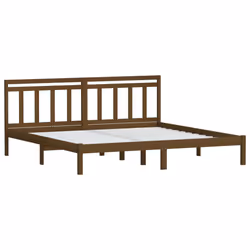 vidaXL Giroletto Ambra senza Materasso in Legno di Pino 200x200 cm - Vista aggiuntiva 3