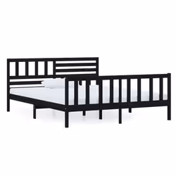 VidaXL 3101152, Nero, 1260 mm, 2,06 m, 1000 mm, 1200 x 2000 mm, 1260 x 40 x 1000 mm