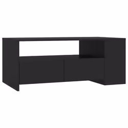 vidaXL Tavolino da Salotto Nero 102x55x42 cm in Legno Compensato - Vista aggiuntiva 2