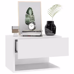 VidaXL 810954 comodino Bianco - Vista aggiuntiva 4