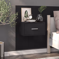 VidaXL 810973 comodino Nero