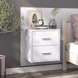 VidaXL 810990 comodino Bianco - Vista aggiuntiva 2