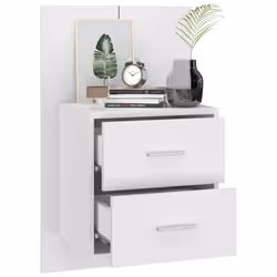 VidaXL 810990 comodino Bianco - Vista aggiuntiva 4