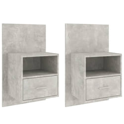 VidaXL 811016 comodino Colore cemento