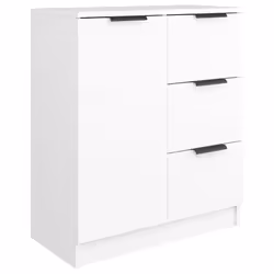 vidaXL Credenza Bianca 60x30x70 cm in Legno Multistrato - Vista aggiuntiva 2