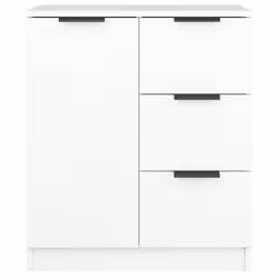 vidaXL Credenza Bianca 60x30x70 cm in Legno Multistrato - Vista aggiuntiva 3