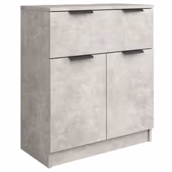 vidaXL Credenza Grigio Cemento 60x30x70 cm in Legno Multistrato - Vista aggiuntiva 2