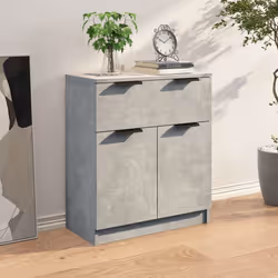 vidaXL Credenza Grigio Cemento 60x30x70 cm in Legno Multistrato - Vista aggiuntiva 3