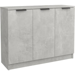 Vidaxl - Credenza Grigio Cemento 90,5x30x70 cm in Legno Multistrato