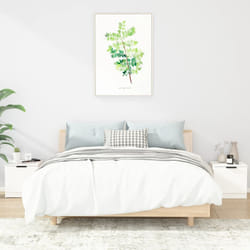 vidaXL Comodini 2 pz Bianco Lucido 40x39x40 cm