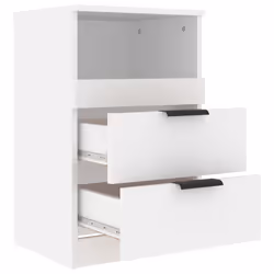 VidaXL 811232 comodino Bianco - Vista aggiuntiva 4