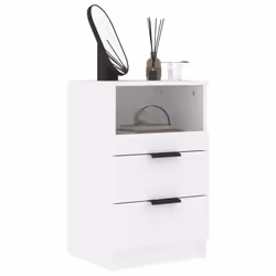 VidaXL 811232 comodino Bianco - Vista aggiuntiva 6