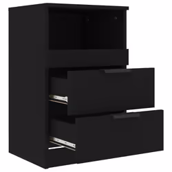 VidaXL 811234 comodino Nero - Vista aggiuntiva 5