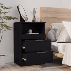 VidaXL 811234 comodino Nero - Vista aggiuntiva 6
