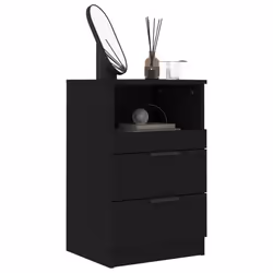 VidaXL 811234 comodino Nero - Vista aggiuntiva 7