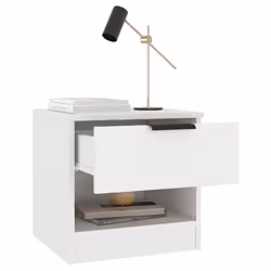 VidaXL 811251 comodino Bianco - Vista aggiuntiva 4