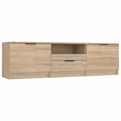 vidaXL Mobile TV Rovere Sonoma 140x35x40 cm Legno ingegnerizzato - Vista aggiuntiva 2