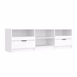vidaXL Mobile Porta TV Bianco 150x33,5x45 cm in Legno Multistrato - Vista aggiuntiva 2