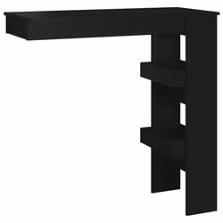 vidaXL Bancone da Muro Nero 102x45x103,5 cm in Legno Compensato - Vista aggiuntiva 2