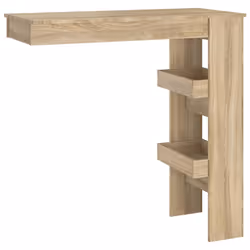 vidaXL Bancone da Muro Rovere Sonoma 102x45x103,5 cm Legno Compensato - Vista aggiuntiva 2