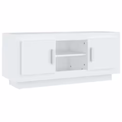 vidaXL Mobile Porta TV Bianco 102x35x45 cm in Legno Multistrato - Vista aggiuntiva 2