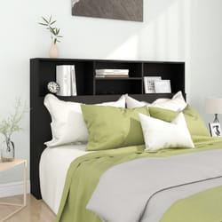 Testiera con Scomparti, Schienale del letto Nera 140x19x103, 5 cm Vidaxl