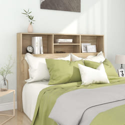 vidaXL Mobiletto con testiera in rovere Sonoma 140x19x103,5 cm