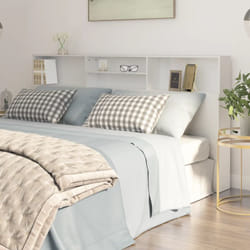 Testiera con Contenitore e armadi, Schienale del letto Bianco 200x19x103, 5 cm Vidaxl