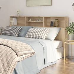 vidaXL Testiera con Contenitore Rovere Sonoma 200x19x103,5 cm