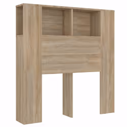 vidaXL Testiera con Scomparti Rovere Sonoma 100x18,5x102,5 cm - Vista aggiuntiva 2