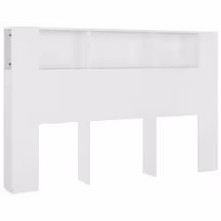 vidaXL Testiera con Scomparti Bianca 160x18,5x104,5 cm - Vista aggiuntiva 2