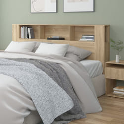 vidaXL Testiera con Scomparti Rovere Sonoma 200x18,5x104,5 cm