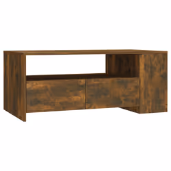 vidaXL Tavolino da Salotto Rovere Fumo 102x55x42 cm Legno Multistrato - Vista aggiuntiva 2