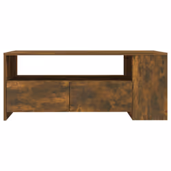 vidaXL Tavolino da Salotto Rovere Fumo 102x55x42 cm Legno Multistrato - Vista aggiuntiva 3