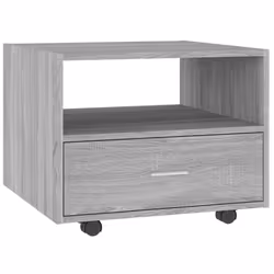 vidaXL Tavolino da Salotto Grigio Sonoma 55x55x40 cm Legno Multistrato - Vista aggiuntiva 2