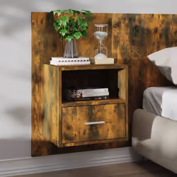 Questo comodino a muro è la soluzione perfetta per ottimizzare lo spazio e mantenere pulite le zone del pavimento. Design a p ...