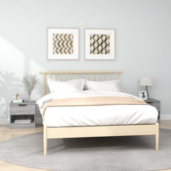 vidaXL Comodini 2pz Grigio Sonoma in Legno Multistrato