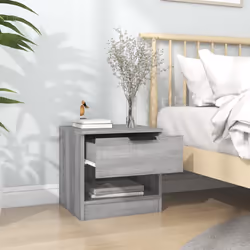 vidaXL Comodini 2pz Grigio Sonoma in Legno Multistrato - Vista aggiuntiva 3