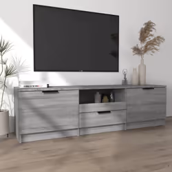 vidaXL Mobile TV Grigio Sonoma 140x35x40 cm in Legno Ingegnerizzato - Vista aggiuntiva 3