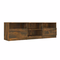 vidaXL Mobile TV Rovere Fumo 150x33,5x45 cm in Legno Ingegnerizzato - Vista aggiuntiva 2