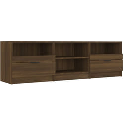 Mobile TV Rovere Marrone 150x33,5x45 cm in Legno Ingegnerizzato vidaXL