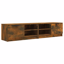 vidaXL Mobili TV 2 pz Rovere Fumo 80x35x36,5 cm in Legno Multistrato - Vista aggiuntiva 2