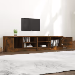 vidaXL Mobili TV 2 pz Rovere Fumo 80x35x36,5 cm in Legno Multistrato - Vista aggiuntiva 3
