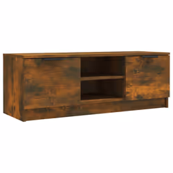 vidaXL Mobile TV Rovere Fumo 102x35x36,5 cm in Legno Multistrato - Vista aggiuntiva 2